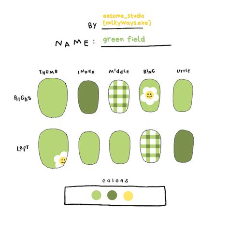 green field nails design | Manicura de uñas, Diseños de uñas falsas, Galerias de arte de uñas