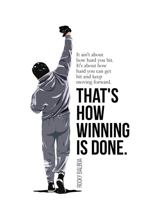 Rocky Balboa Vector Art Print Rocky Balboa Quotes Movie - Etsy