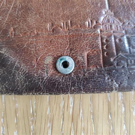 Antique Leather Wallet, Vintage Genuine Leather, Handmade - Etsy