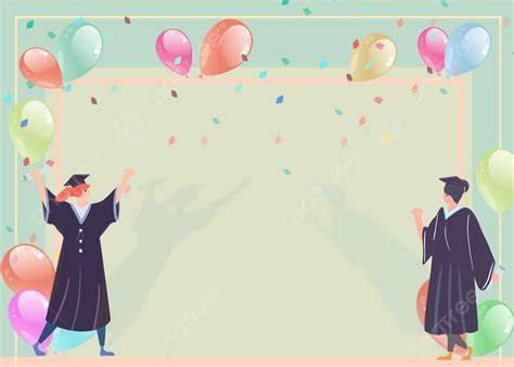 College Student Graduation Celebration Cartoon Background, College Students, Graduation, Cartoon ...