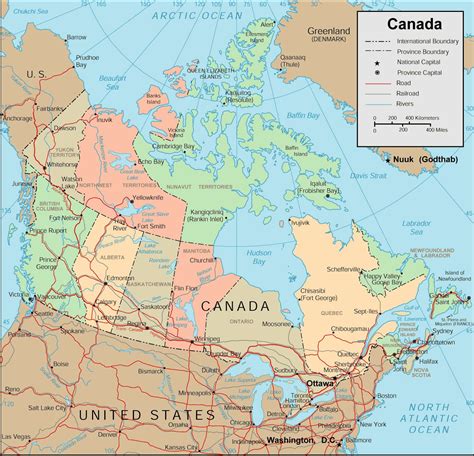 Canada Map - Detailed Map of Canada Provinces