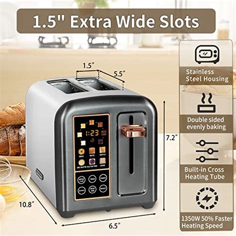 SEEDEEM Toaster 2 Slice, Stainless Steel Bread Toaster with LCD Displa – SEEDEEM SHOP