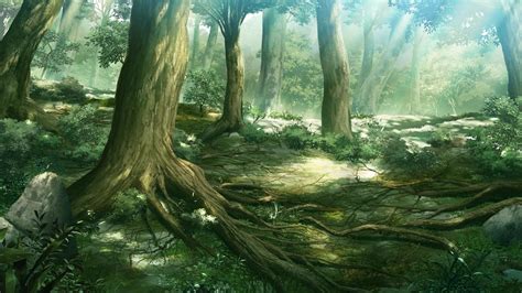 🔥 Download Anime Forest Wallpaper Top Background by @krystalw3 | Anime ...