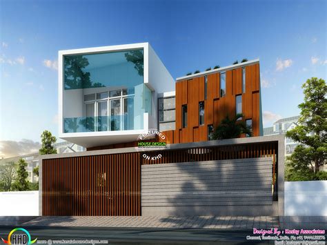 Cute ultra modern house architecture - Kerala Home Design and Floor ...