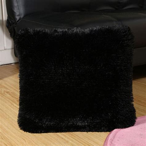 Fuzzy Pillow Covers - Black