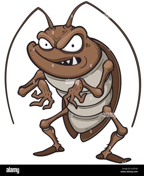 Vector illustration of Cartoon Cockroach Stock Vector Image & Art - Alamy