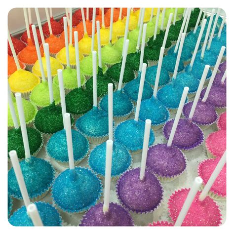 Rainbow Cake Pops by Lilly Magilly’s! | Rainbow cake pops, Rainbow cake, Cake pops