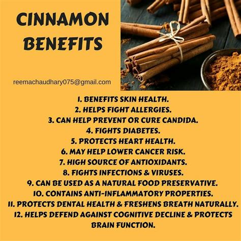 Cinnamon Benefits | Cinnamon benefits, Skin health, The cure