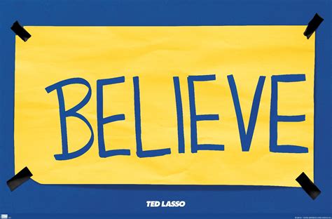 Ted Lasso - Believe Wall Poster, 14.725" x 22.375" - Walmart.com