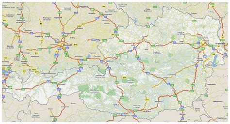 Detailed road and highways map of Austria. Austria detailed road and highways map | Vidiani.com ...