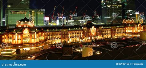 Night View of Japan Tokyo Station Editorial Stock Photo - Image of train, building: 89942163