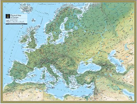 Europe Physical Map – Topographic Map of Usa with States