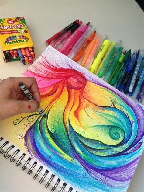 Crayon art, Original art, Art drawings