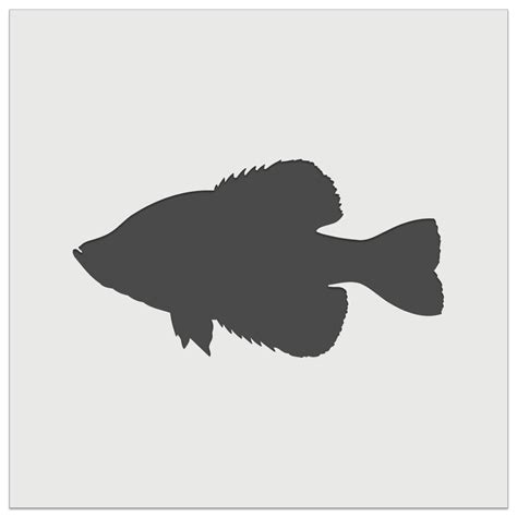 Crappie Fish Silhouette DIY Cookie Wall Craft Stencil - 9.0 Inch - Walmart.com