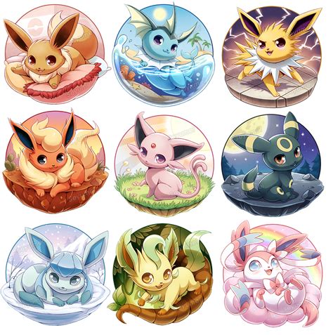 Eeveelutions Series Complete! by Seyumei on DeviantArt | Eevee cute, Cute pokemon wallpaper ...