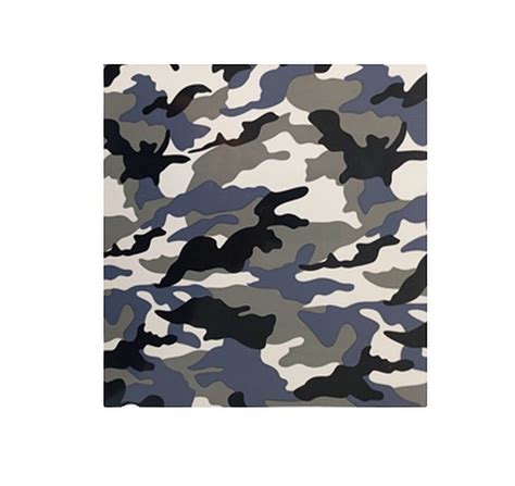 Vivid Colours Heat Transfer Vinyl Camouflage Army Blue 25cm x 60cm ...