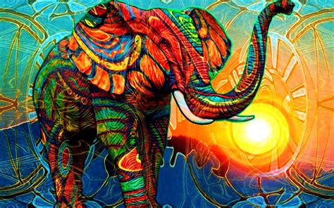 Colorful Elephant Wallpapers - Top Free Colorful Elephant Backgrounds - WallpaperAccess