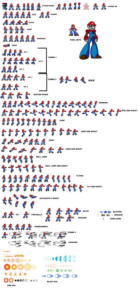 mecha mario sprite sheet by tfpivman on Newgrounds