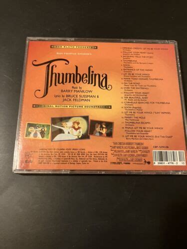 THUMBELINA - Original Soundtrack (1994 CD) Barry Manilow | #4630204159