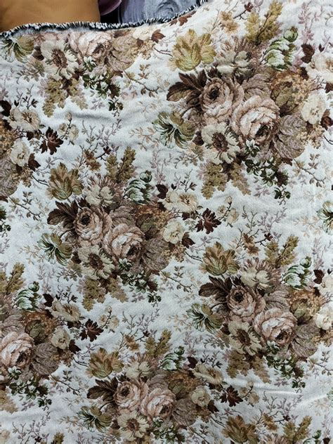 Floral Tapestry upholstery fabric by the yard 54 wide - Fabric