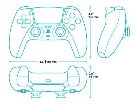 Playstation 5 DualSense Controller Dimensions & Drawings | Dimensions.com