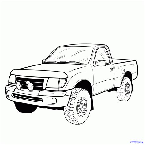 Pickup Truck - Drawing Skill