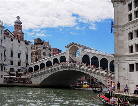 Rialto Bridge on the Grand Canal in Venice Italy Photograph by Louise ...