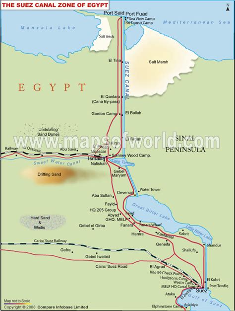 Suez Canal Map