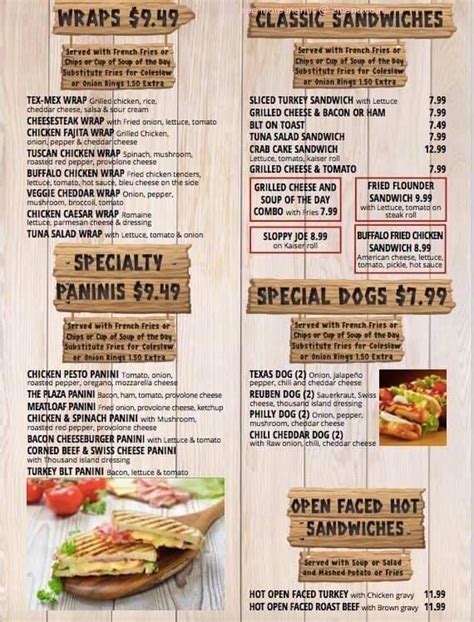 Menu at Denton Diner restaurant, Denton