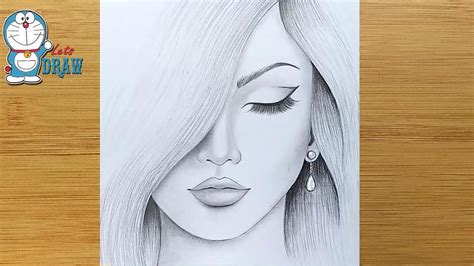 Easy Pencil Drawing Of Girl