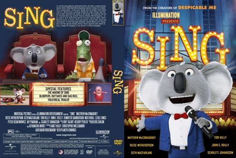 Sing (2016) DVD Custom Cover | Dvd cover design, Custom dvd, Dvd covers