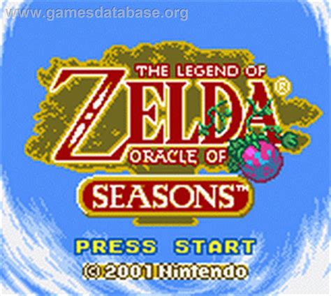 Legend of Zelda: Oracle of Seasons - Nintendo Game Boy Color - Artwork - Title Screen