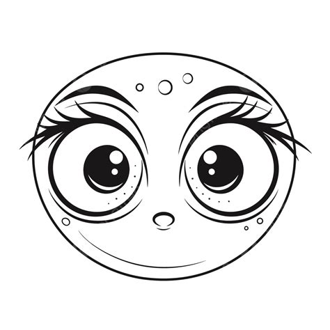 Cartoon Face With Big Eyes Outline Sketch Drawing Vector, Car Drawing, Cartoon Drawing, Wing ...