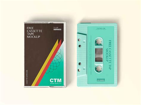 Free Vintage Cassette Tape Mockup (PSD)