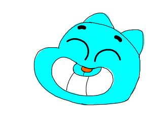 gumball watterson making funny faces - Drawception