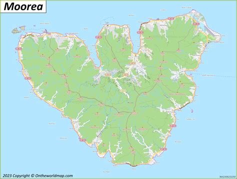 Moorea Tourist Map