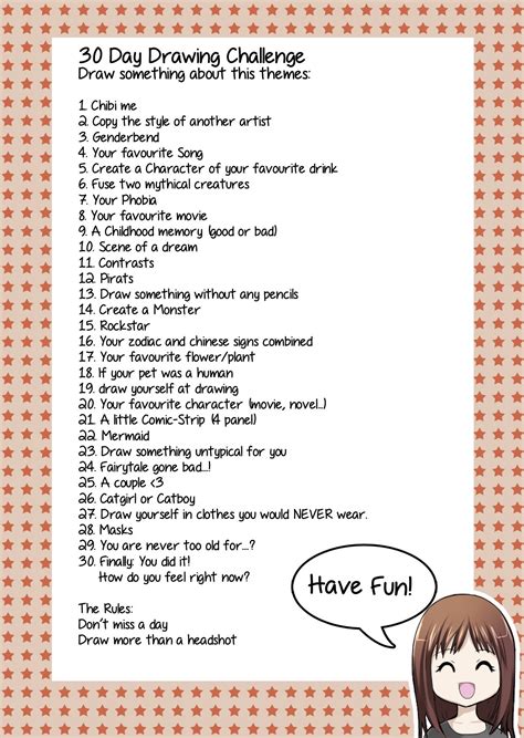 Drawing Challenge Template - Printable Word Searches