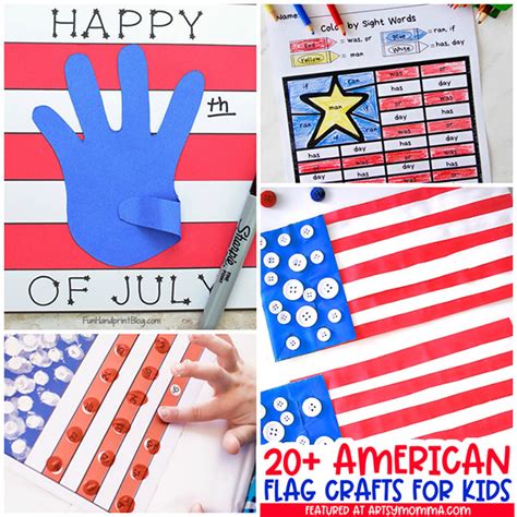 Patriotic American Flag Crafts for Kids - Artsy Momma