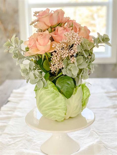 DIY Cabbage Flower Arrangement – Hallstrom Home