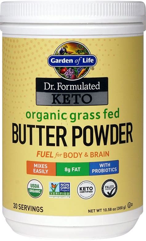 Garden of Life Dr. Formulated Keto Organic Grass Fed Butter Powder -- 10.58 oz - Vitacost ...