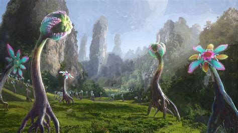 Alien World concept art | Alien worlds, Alien concept art, Fantasy landscape