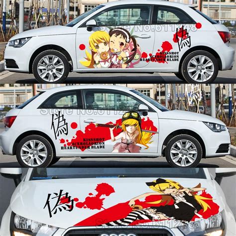 Aliexpress.com : Buy Car Styling Japanese Anime stickers Oshino Shinobu Vinyl Sticker Decals ...