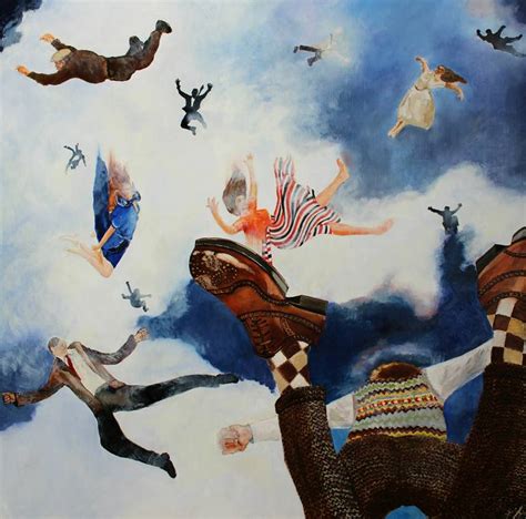 Falling Up Painting by Ken Vrana | Saatchi Art