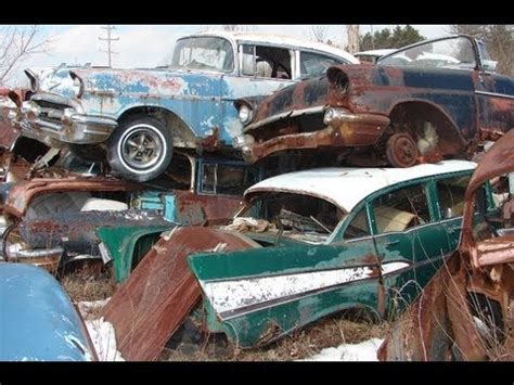 Salvage Cars Junkyard Cars Classic Yards Junk Muscle Wrecked Abandoned ...