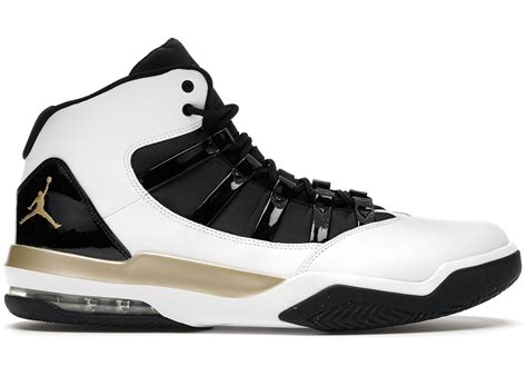 Jordan Max Aura White Metallic Gold Black - AQ9084-107