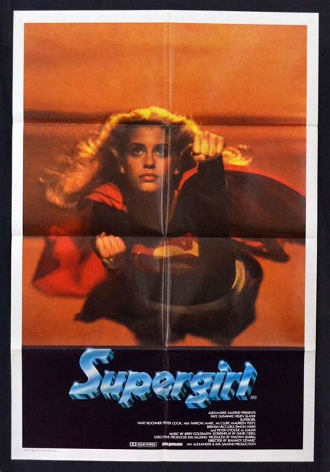 All About Movies - Supergirl Movie Poster Original One Sheet 1984 Helen Slater Faye Dunaway