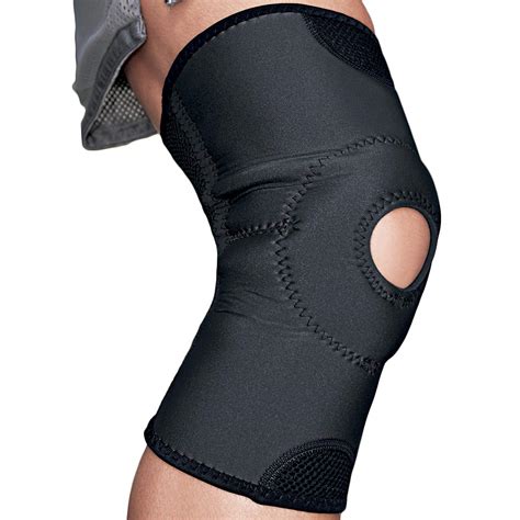 3M Ace TekZone Knee Brace, Open Patella, Black, - ritewaymed.com