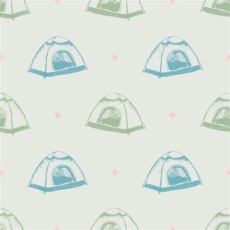 Hand drawn tent seamless pattern 5185926 Vector Art at Vecteezy