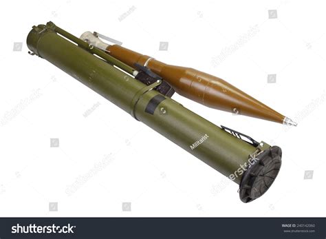 Anti-Tank Rocket Propelled Grenade Launcher With Heat Grenade Isolated ...