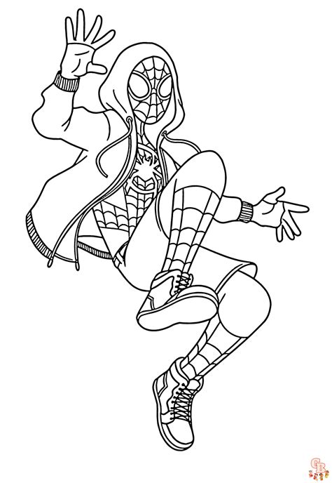 Spider-Man Miles Morales Coloring Pages - Coloring Home